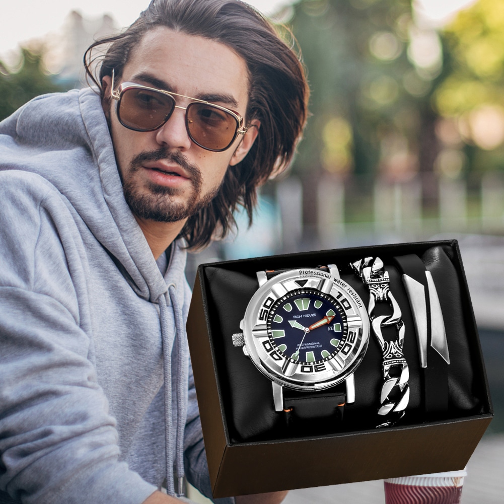 Men-s-Luminous-Water-Resistant-Watch-Gift-Set-Cowhide-Quartz-Date-Wristwatch-with-2-Bracelets-Practical-1 – saadaval Tootemaailm e-kaubamajas