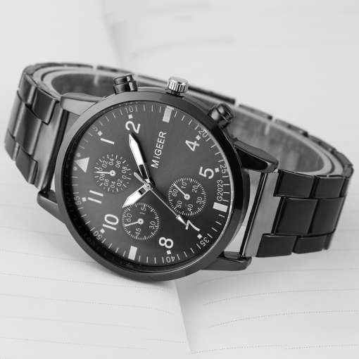Men-Watch-Wallet-Set-Black-Quartz-Digital-Dial-Stainless-Steel-Strap-Fold-Buckle-Leather-Wallet-Purse-3 – saadaval Tootemaailm e-kaubamajas