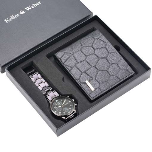 Men-Watch-Wallet-Set-Black-Quartz-Digital-Dial-Stainless-Steel-Strap-Fold-Buckle-Leather-Wallet-Purse-1 – saadaval Tootemaailm e-kaubamajas