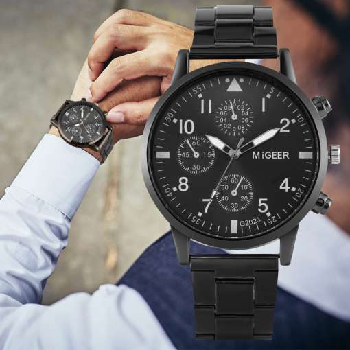 Men-Watch-Wallet-Set-Black-Quartz-Digital-Dial-Stainless-Steel-Strap-Fold-Buckle-Leather-Wallet-Purse-2 – saadaval Tootemaailm e-kaubamajas