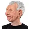 Suurte kõrvade ja ninaga mehe mask