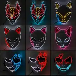 Cosplay-Halloween-Party-Mask-Luminous-Light-up-Led-Mask-EL-Neon-Glowing-Anime-Mask-Masque-Masquerade-1 – saadaval Tootemaailm e-kaubamajas